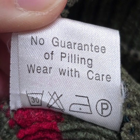 Vintage Monte Carlo Sweater Mens 42 Medium Green Striped Lambs Wool Y2K Retro - Picture 6 of 13